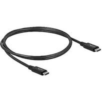 Delock cable USB4 40Gbps coaxial 0.8m bk - 86979