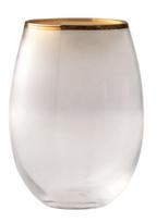 Stiklinių komplektas Hermia Astoria, stiklas, 0.57 l, 4 vnt., aukso sp.