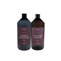 Rinkinys: SIMITRI skystas skalbiklis su probiotikais ir audinių minkštiklis, Smoky Cherry