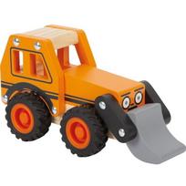 Medinis žaislas - Small Foot Company - Oranžinė dugninė 100% FSC - Guminiai ratai - Vykdyti kūdikiams nuo 12 mėnesių +