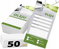 50x Serviso pakabukai alyvos keitimo kortelė - 50x