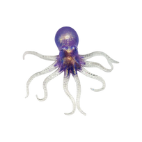 Squishy tamprus aštuonkojis su blizgučiais – antistresinis žaislas -violetinis