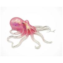 Squishy tamprus aštuonkojis su blizgučiais – antistresinis žaislas - rožinis