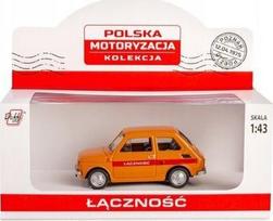 Modelis Daffi Fiat 126p "maluch" Kolekcija 1:43 Oranžinis