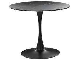 Valgomojo stalas BOCA juodo marmuro rašto 90 cm