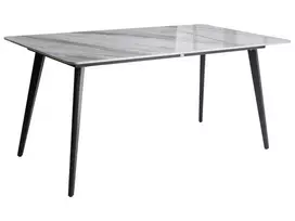 Sodo stalas RODALLO 160 cm 90 cm akmuo pilkas marmuras