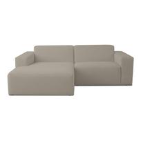 Iš boucle kampinė sofa šviesiai rudos spalvos (su kairiuoju kampu) Roxy – Scandic