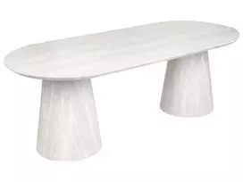 Valgomojo stalas LUMAN travertino efektas 220 cm 95 cm