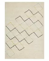 Kilimas TEZPUR smėlio spalvos 140 x 200 cm medvilninis