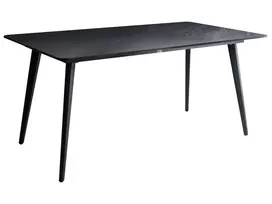 Sodo stalas RODALLO 160 cm 90 cm Akmuo Juodas marmuras