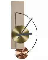 Sieninis laikrodis CEVINS 31 cm metalinis smėlio spalvos