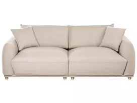 Trivietė sofa JUBEK, smėlio spalvos
