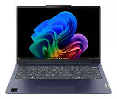 Nešiojamas kompiuteris Lenovo IdeaPad Slim 5 14Q8X9 Copilot+ PC Snapdragon X1-26-100 35,6 cm (14 colių) WUXGA 16GB LPDDR5x-SDRAM 512GB SSD Wi-Fi 7 (802.11be) Windows 11 Home Mėlyna
