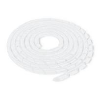 Qoltec Cable organizer 14mm | 10m | White