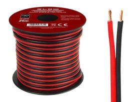 Garso sistemos ir priedai // Akustinės garso sistemos kabelis ir laidas. Garsiakalbio kabelis // 73-347# Przewód głośnikowy 2x2,50mm czarno-czerwony 25m
