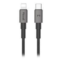 Įrankiai ir matavimo prietaisai // Įrankių, priedų naujienos // Kabel USB-C - Lightning Miccell VQ-D34, 30W, 1,2m, czarny