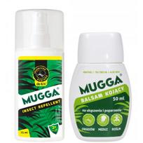 Įrankiai ir matavimo prietaisai // Įrankių, priedų naujienos // Mugga spray 9,5% 75 ml na komary kleszcze + Balsam kojący 50ml
