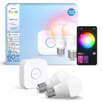 Philips Hue E WCA 806 A60 E27 2 spuldzes + Bridge 929004235409 8721103103635