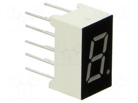 Display: LED | 7-segment | 7.62mm | 0.3" | No.char: 1 | red | 100mcd | anode
