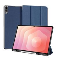 Knygos tipo dėklas Dux Ducis  Galaxy Tab S11 Ultra Domo Series Tri-fold Stand PU Leather Tablet Cover Blue