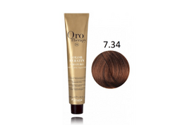 Fanola Oro Therapy Color Keratin Oro Puro Hair Dye 7.34 100 ml