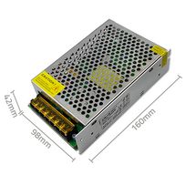 Maitinimas: perjungiamas | LED | 100W | 12VDC | 10,8÷13,2VDC | 8.3A