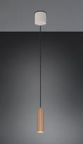 Trio Soka piekarama lampa 1-pc GU10 coffee/warm grey brushed steel 367700165 4017807670127