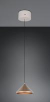Trio Laguna LED piekarama lampa 1-pc 18 cm coffee brushed steel 336210165 4017807671070