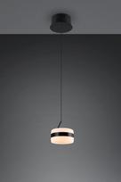 Trio Dios LED piekarama lampa 1-pc matt black brushed steel 331410132 4017807657616