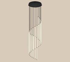 Trio Baxter LED piekarama lampa matt black brushed steel 330632032 4017807661361