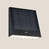Trio Alvorada hybrid solar LED sienas lampa black rechargeable motion+dusk sensor 4000K  R23326102 4017807648034