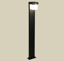 Trio Colombo hybrid solar LED pole lamp 100 cm matt black motion+dusk sensor 4000K gaismeklis R43286132 4017807648003