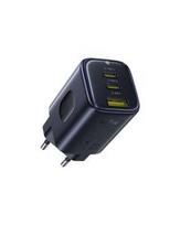 Wall Fast Charger PicoGo AE11 67W USB-A + 2xUSB-C QC PD, Black