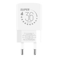OBAL:ME GaN Wall Charger USB-A + USB-C 36W / white