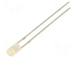 LED | white warm | 3mm | 750mcd | 140° | Front: flat | 2.9÷3.4VDC