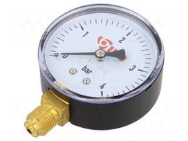 Manometer | G 1/4" | 0÷4bar | water | 60mm | Enclos.mat: plastic