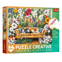 Žaidimų zona | PC | Konsolės | Priedai // Edukaciniai žaislai | Interaktyvūs | Kūrybiški | Meniški // Puzzle - 500 - Creative - Kocia oranżeria - Trefl 37562