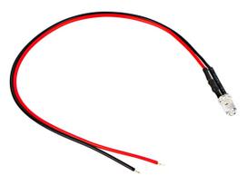 Elektros prekės // Elektromedžiagų išpardavimas | Žemų kainų akcijos // 4608# Dioda led 5 mm zielona 12v z przewodem 20cm