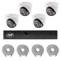 PNI House IP710J POE NVR video surveillance package, 4 PNI IP808J 8MP cameras and 4 20 meter UTP CAT6 cables included