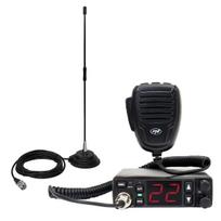 CB PNI Escort HP 5500 radio station kit, 4W, 12V/24V, ASQ and PNI Extra 40 CB Antenna, SWR 1.0, fiberglass, with magnet