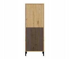 KAMARO 2DK SLIM/GŁ OAK ARTISAN DISPLAY CABINET