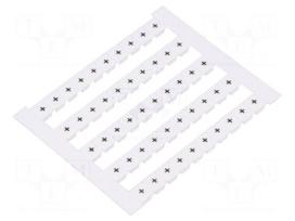 Marker | horizontal | white | 5mm | Marking: +