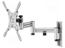 Holder: wall mounting | monitor,TV | silver | 15kg