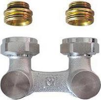 Angle 2-way bottom connection 1/2"xG3/4 HERZ