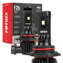 Automobilių lemputės, Motociklų ir traktorių technikos šviestuvai // Automobilių lemputės, Motociklų ir traktorių technikos šviestuvai // Żarówki samochodowe led f26 pro lumitec limited +130% duo full canbus hir2 12v 24v amio-04876