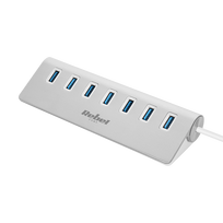 Nešiojamieji kompiuteriai, užrašų knygelės, priedai // USB Hubs | USB Docking Station // HUB (rozdzielacz) USB 3.0 7 portowy Rebel