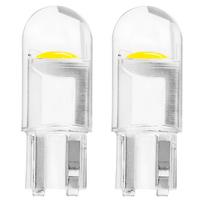 LED automobilių gabaritinės lemputės T10 W5W / W3W / R10 COB 12V (balta šviesa), AMIO-02645