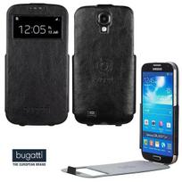 Bugatti BUGFCi9500BK Leather UltraThin S-View Flip case for Samsung Galaxy S4 i9500 Black
