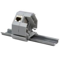 DIN-Rail adapteris 1xRJ45 Keystone modulim PELĒKS