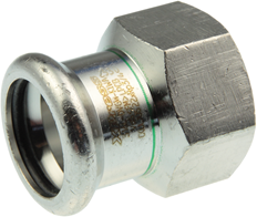 Press female connector,KAN-therm Inox 42x1 ½"